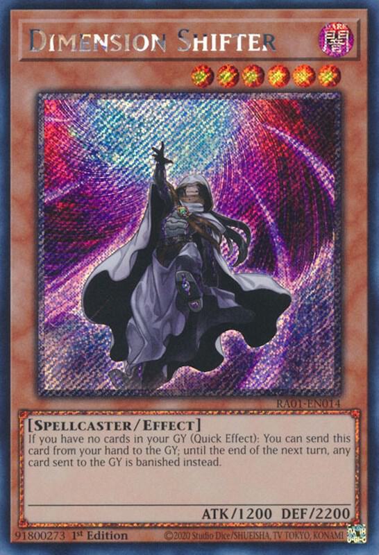 Dimension Shifter Platinum Secret Rare RA01-EN014 (25th Anniversary Rarity Collection)  - 1st Edition