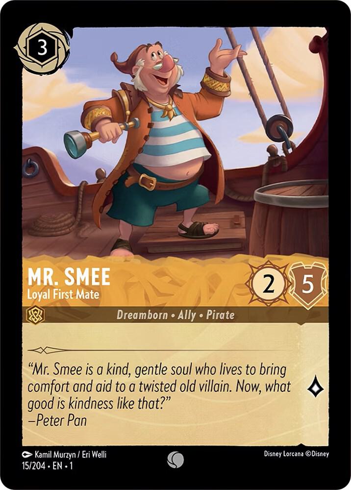 Mr. Smee, Loyal First Mate 15/204 (The First Chapter)  - Cold Foil