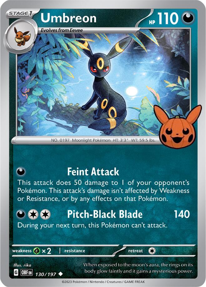 Umbreon 130/197 (Trick or Trade BOOster Bundle 2024) 