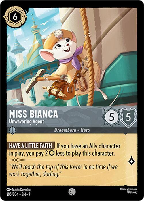 Miss Bianca, Unwavering Agent 195/204 (Archazia's Island)  - Cold Foil