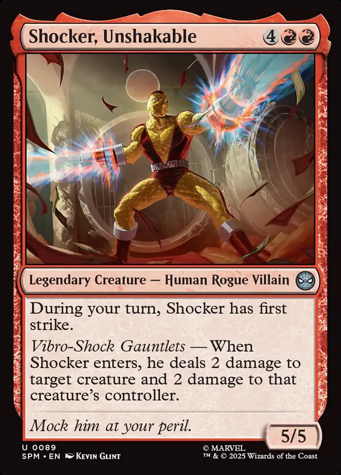 Shocker, Unshakable 89 (Marvel's Spider-Man)  - Foil
