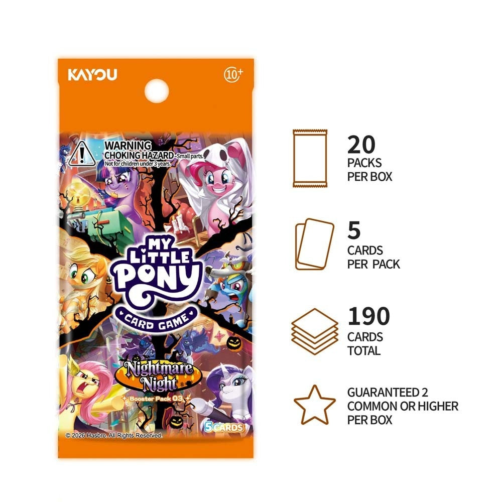 Kayou My Little Pony TCG Nightmare Night Foil Booster Pack