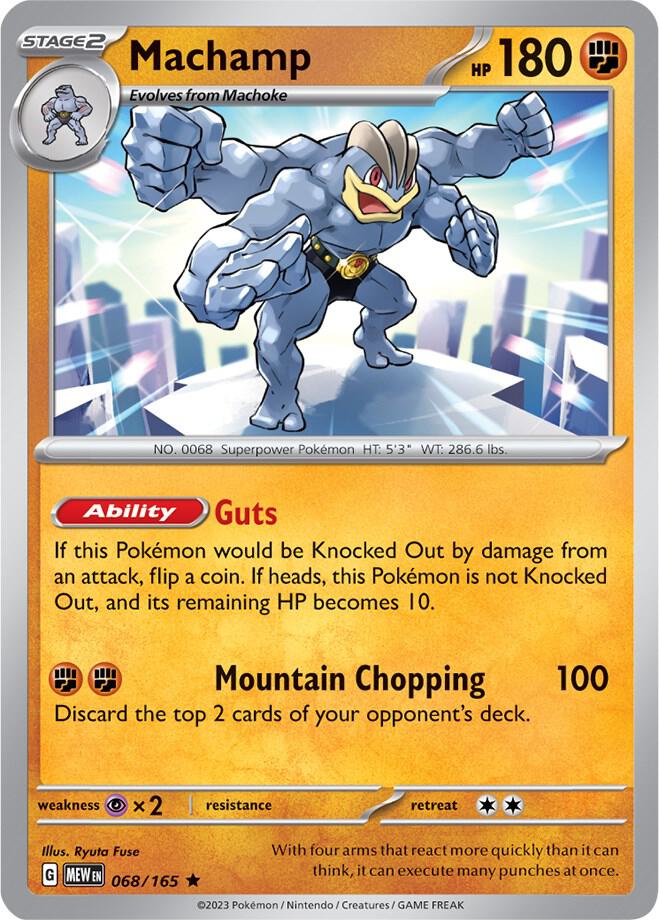 Machamp 068/165 (SV: Scarlet & Violet 151)  - Holofoil