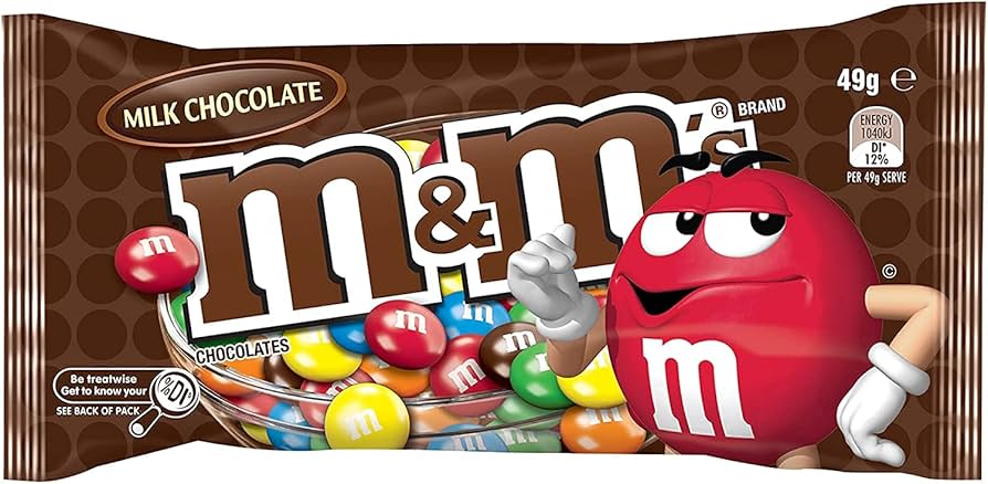 M&MS MILK CHOCOLATE 49G