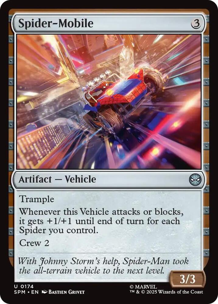 Spider-Mobile 174/198 (Marvel's Spider-Man)  - Foil