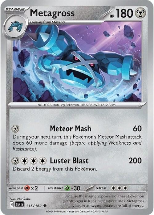 Metagross 115/162 (SV05: Temporal Forces)  - Reverse Holofoil