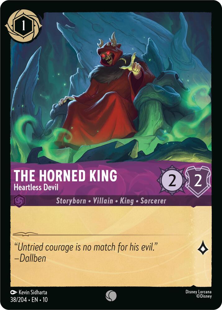 The Horned King, Heartless Devil 38/204 (Whispers in the Well)  - Cold Foil