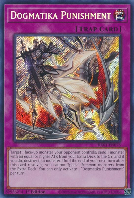 Dogmatika Punishment Secret Rare RA01-EN076 (25th Anniversary Rarity Collection)  - 1st Edition