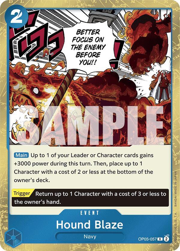 Hound Blaze OP05-057 (Premium Booster -The Best-)  - Jolly Roger Foil