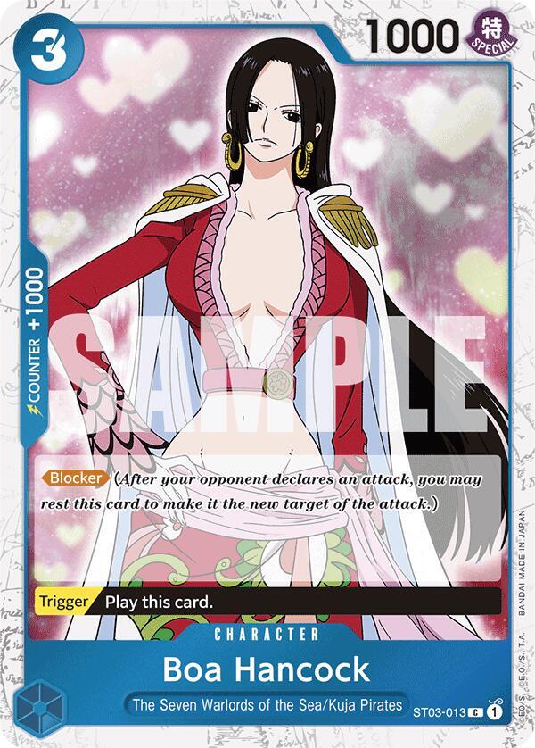 Boa Hancock ST03-013 (Premium Booster -The Best-)  - Jolly Roger Foil
