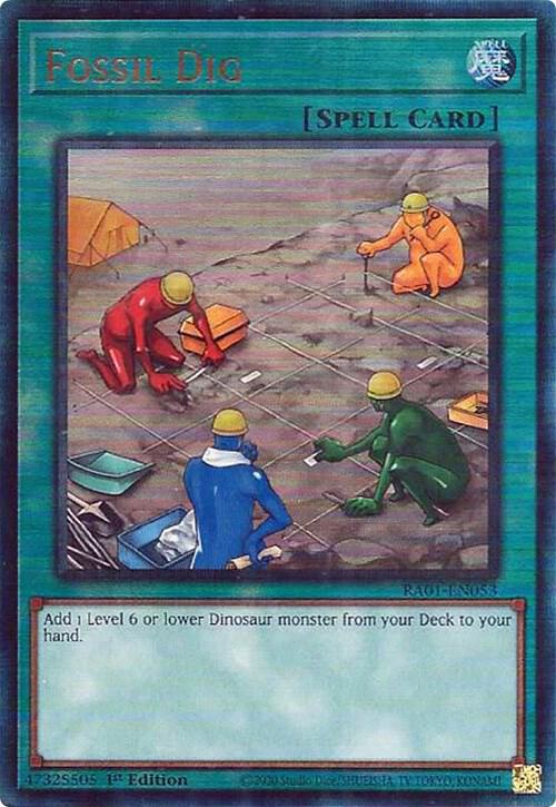 Fossil Dig PUR RA01-EN053 (25th Anniversary Rarity Collection)  - 1st Edition