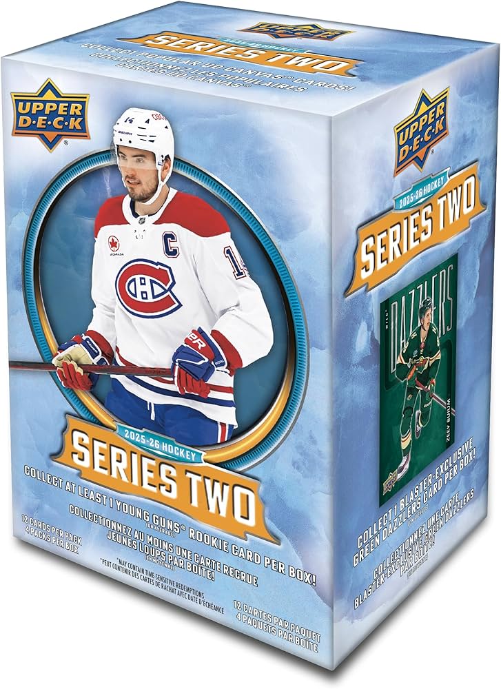 2025-26 Upper Deck Series 2 Hockey 4-Pack Blaster Box
