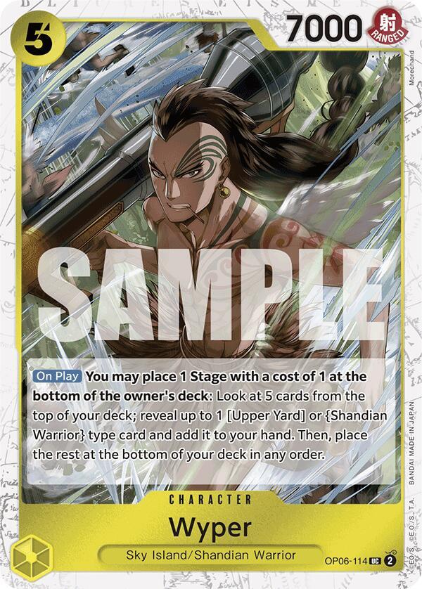 Wyper OP06-114 (Premium Booster -The Best-)  - Jolly Roger Foil