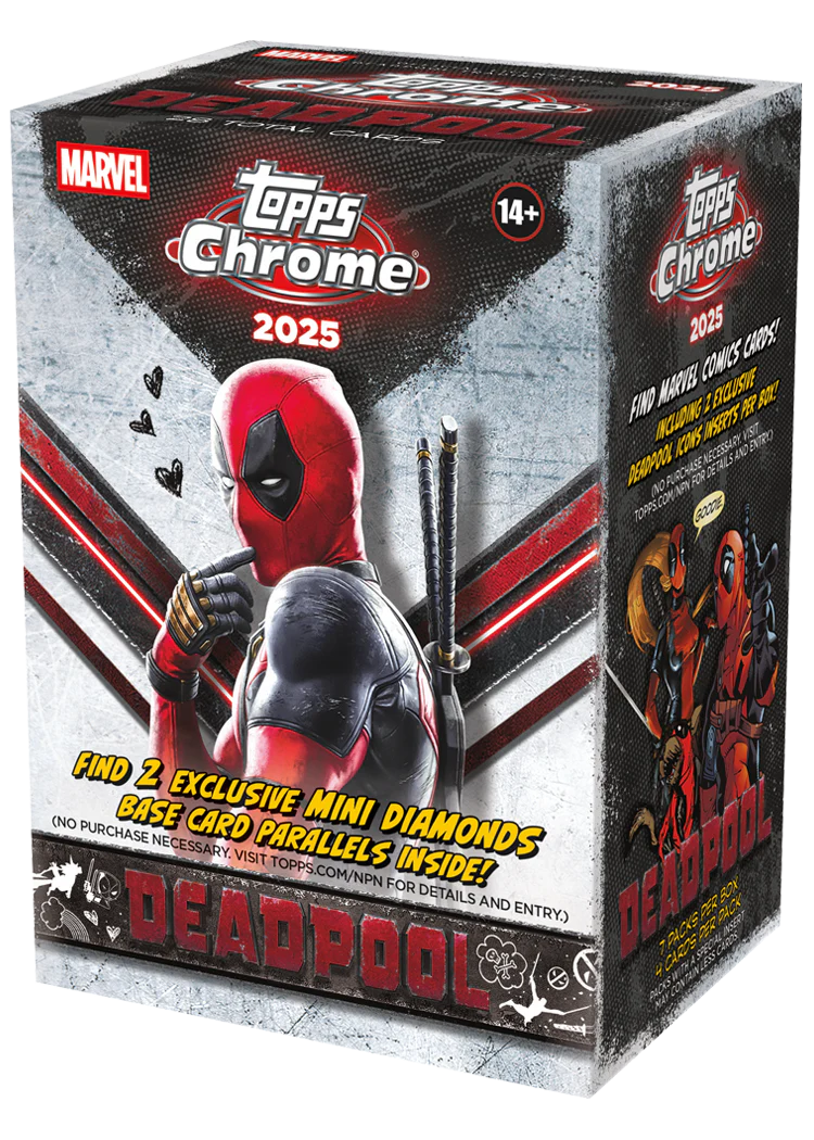 2025 Topps Chrome Marvel Deadpool Blaster Box