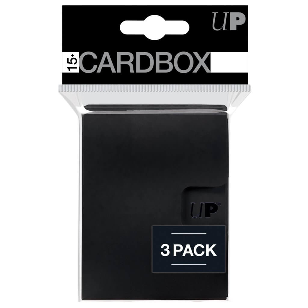 ULTRA PRO PRO 15+ Card Box 3-pack: Black