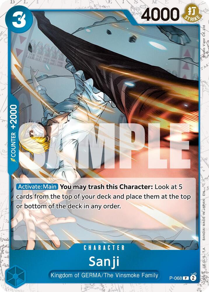 Sanji P-068 (Premium Booster -The Best- Vol. 2)  - Pirate Foil
