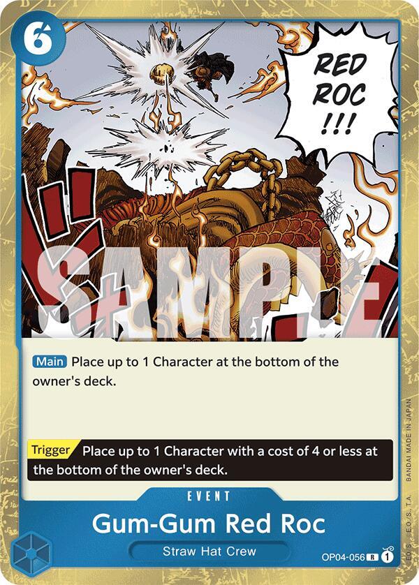 Gum-Gum Red Roc OP04-056 (Premium Booster -The Best-)  - Jolly Roger Foil