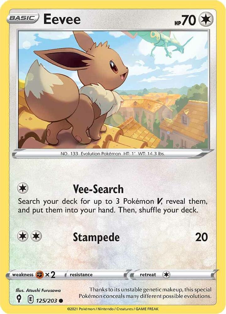 Eevee 125/203 (SWSH07: Evolving Skies) 