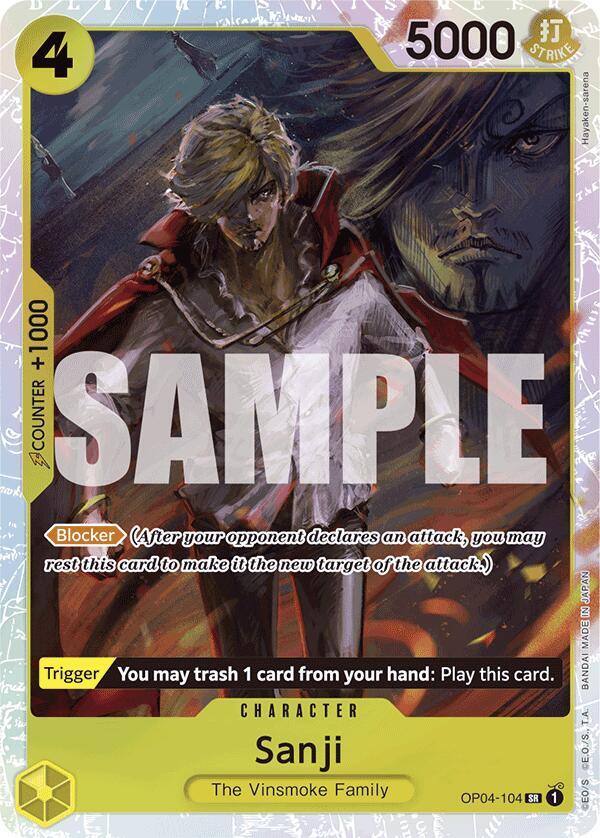 Sanji (Reprint) OP04-104 (Premium Booster -The Best-)  - Foil