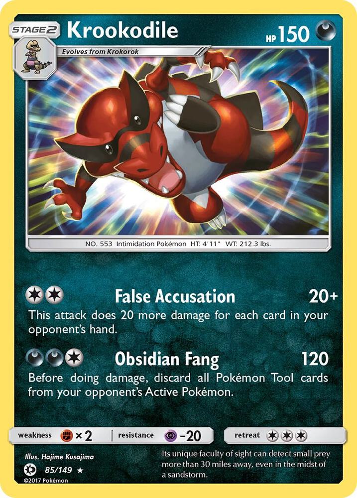 Krookodile 85/149 (SM Base Set)  - Holofoil