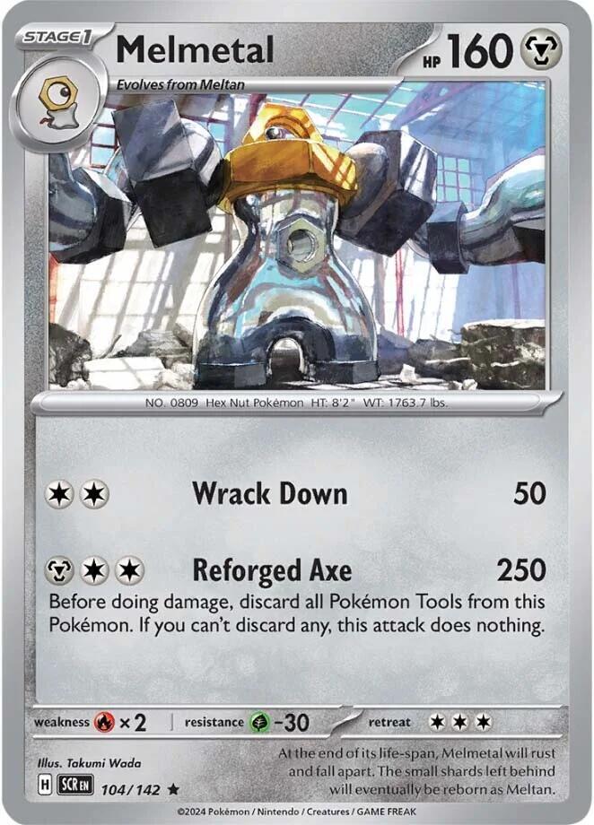 Melmetal 104/142 (SV07: Stellar Crown)  - Holofoil