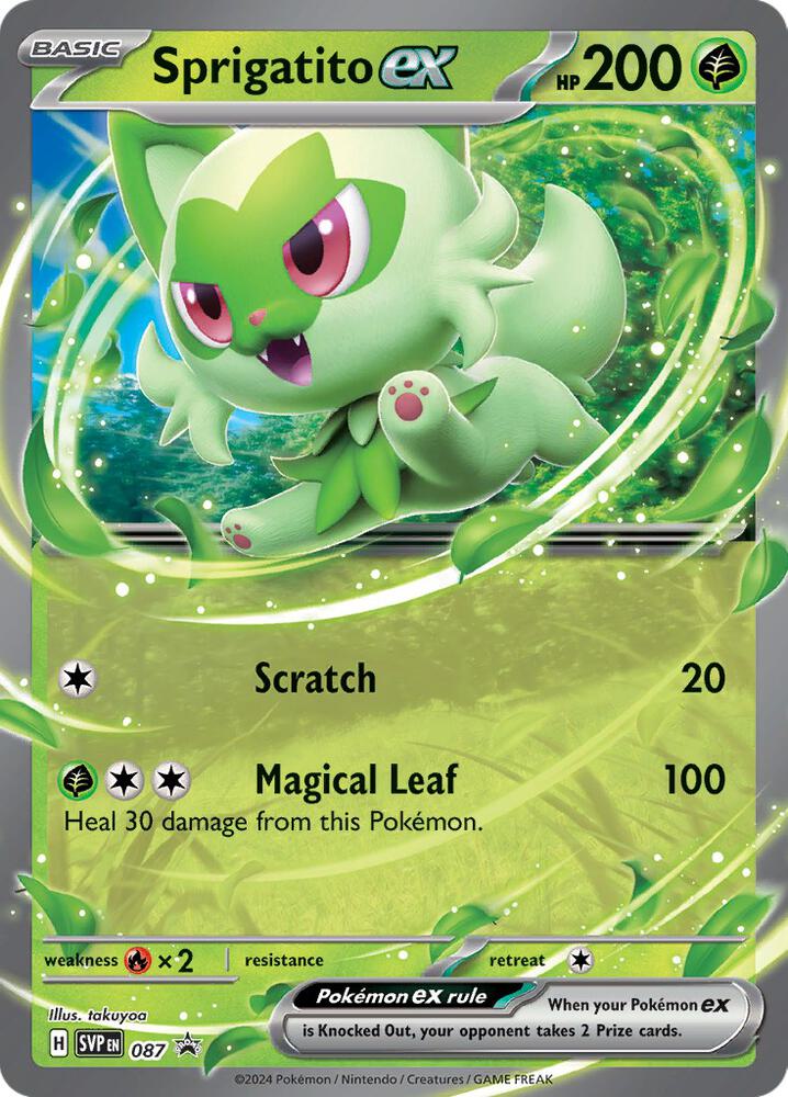 Sprigatito ex 087 (SV: Scarlet & Violet Promo Cards)  - Holofoil