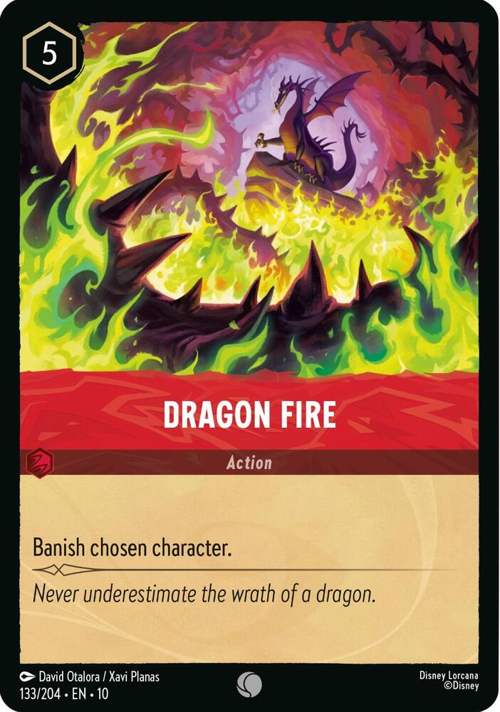 Dragon Fire 133/204 (Whispers in the Well)  - Cold Foil