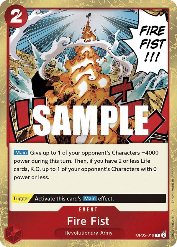 Fire Fist OP05-019 (Awakening of the New Era)  - Foil