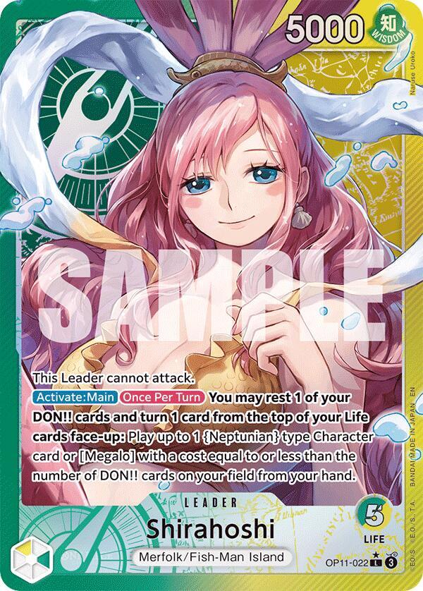 Shirahoshi OP11-022 (A Fist of Divine Speed)  - Alternate Art Foil