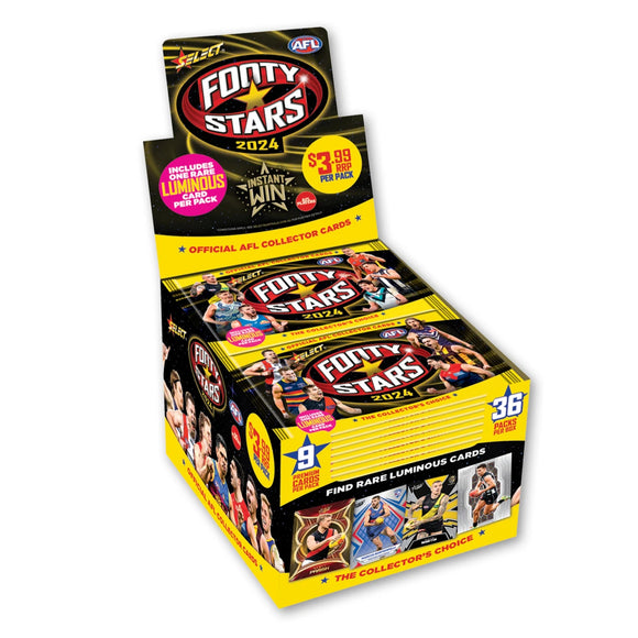 2024 AFL Footy Stars Box (36 Packets)