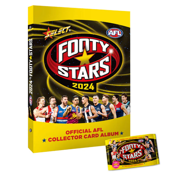 Select Footy Stars 2024 Cardboard Album Display