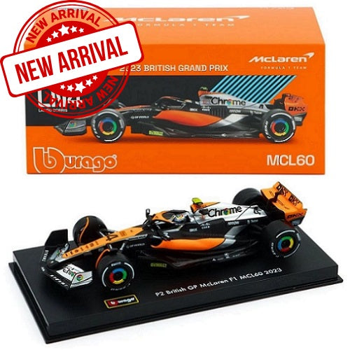 Bburago Formula Racing 1:43 2023 F-1 McLaren MCL60 #4 Norris with Helmet