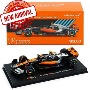Bburago Formula Racing 1:43 2023 F-1 McLaren MCL60 #4 Norris with Helmet