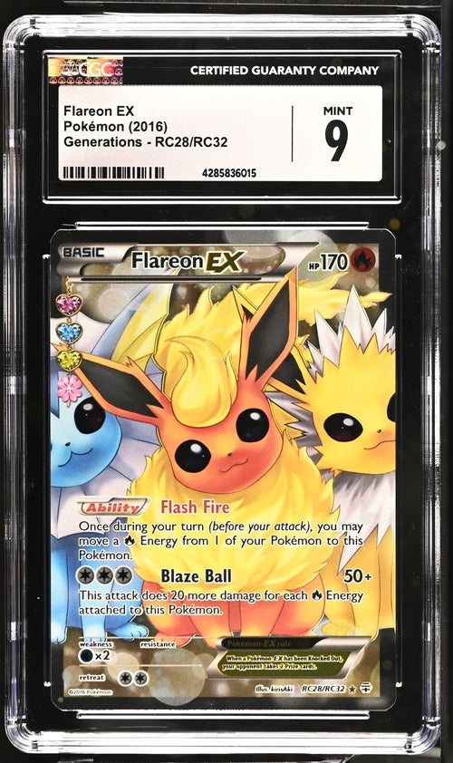 Flareon EX - Full Art - RC28/RC32 CGC 9