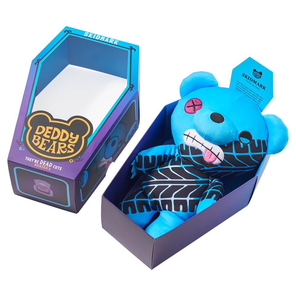 DEDDY BEARS SERIES 3 PLUSH IN COFFIN - SKIDMARK