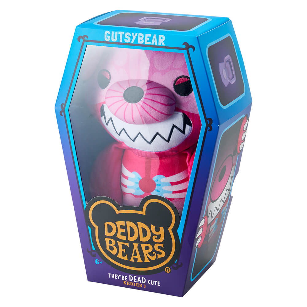 DEDDY BEARS SERIES 3 PLUSH IN COFFIN - GUTSYBEAR
