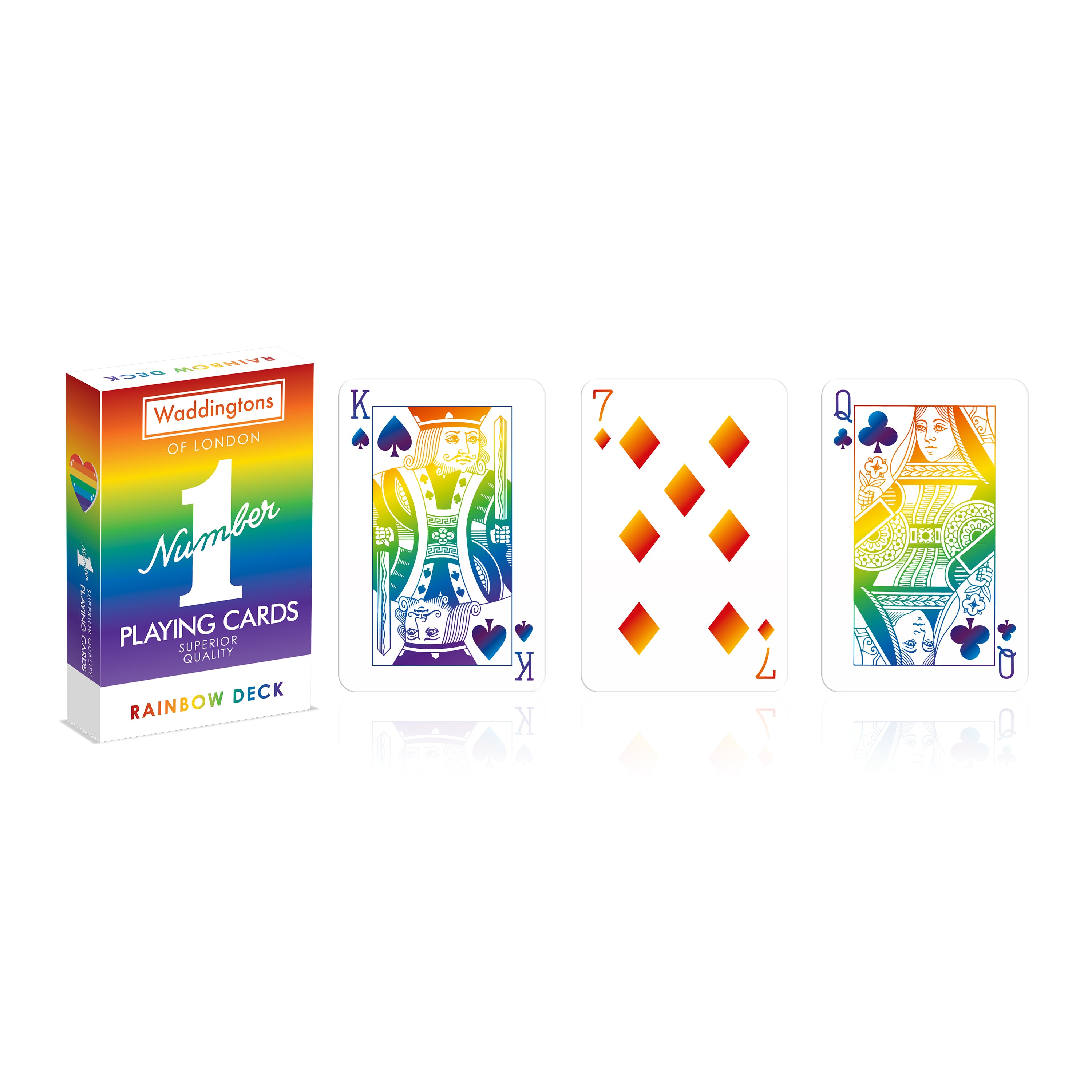Waddingtons Playing Cards - Rainbow Edition