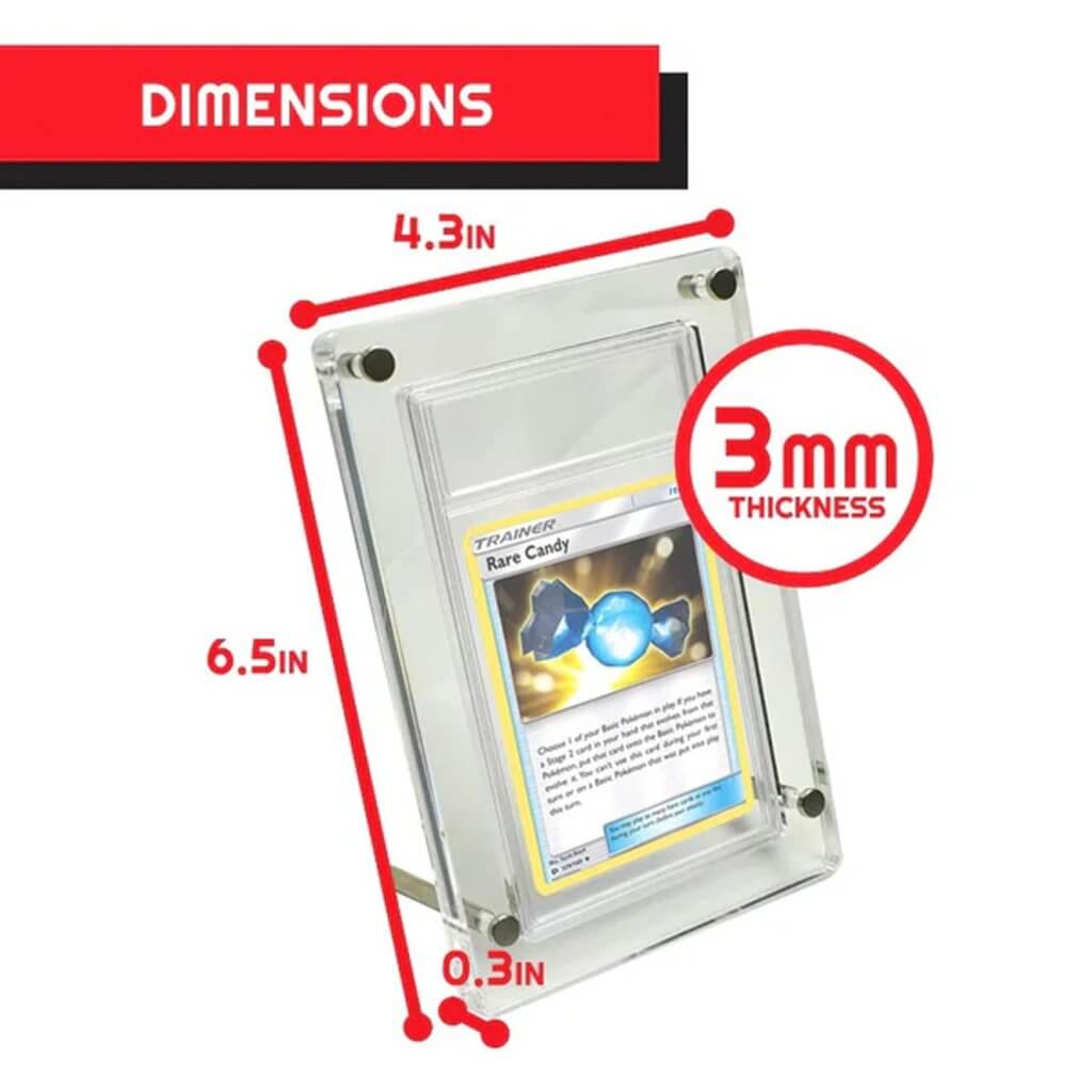 EVORETRO Acrylic Case PSA Graded Card Stand Acrylic Protector 3MM