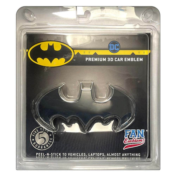 FAN EMBLEMS DC BATMAN 3D BATWING DECAL (CHROME)