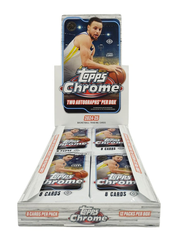2024/25 Topps Chrome NBA Basketball Hobby Box