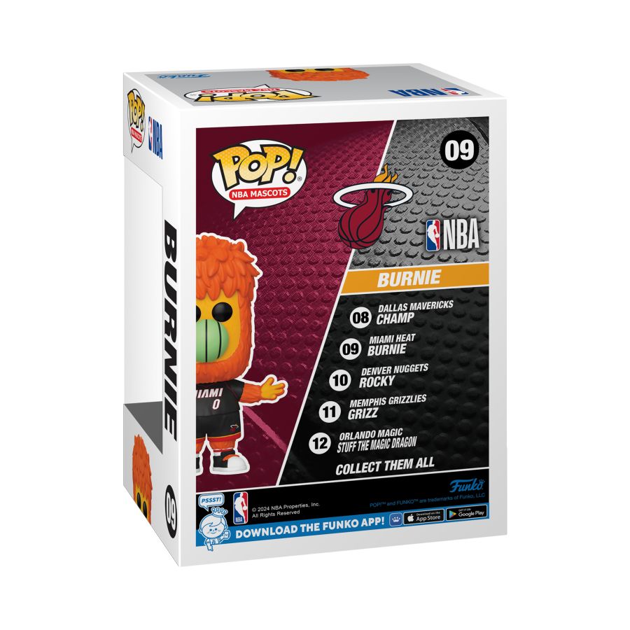 NBA: Mascots - Miami Burnie Pop! Vinyl