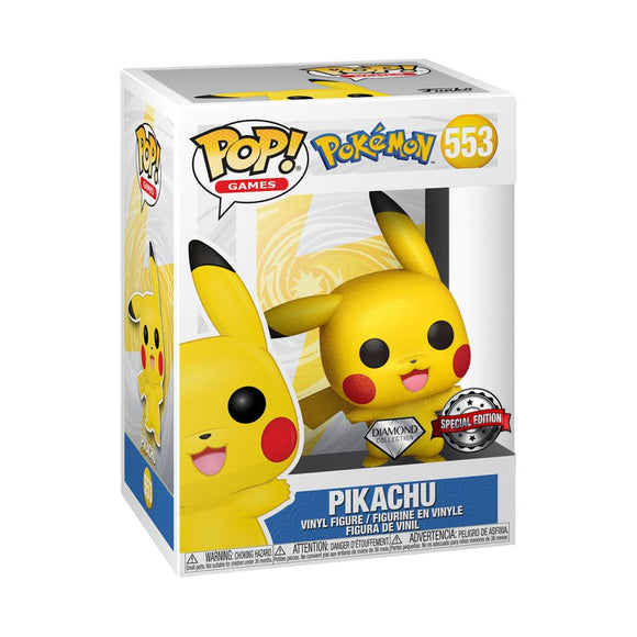 Pokemon - Pikachu Waving Diamond Glitter US Exclusive Pop! Vinyl [RS]