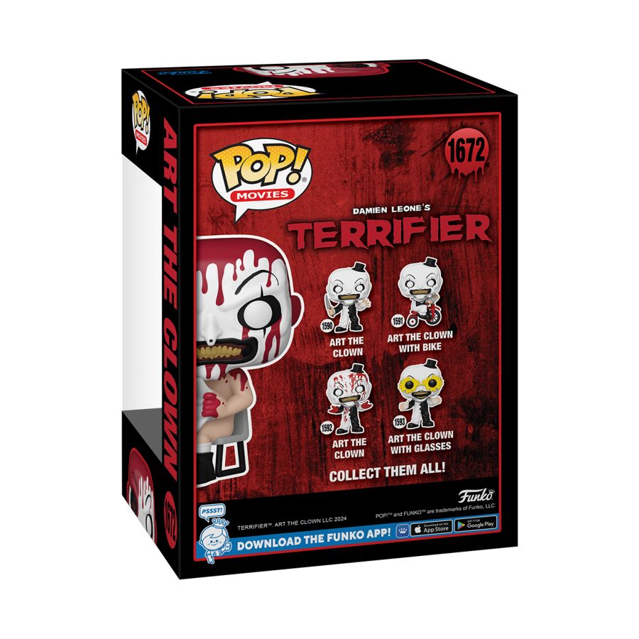 Terrifier - Art the Clown Sitting (Bloody) US Exclusive Pop! Vinyl [RS]