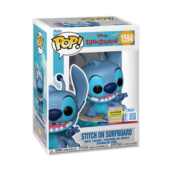 Lilo & Stitch - Stitch on Surfboard SDCC 2025 Exclusive Pop! Vinyl [RS]