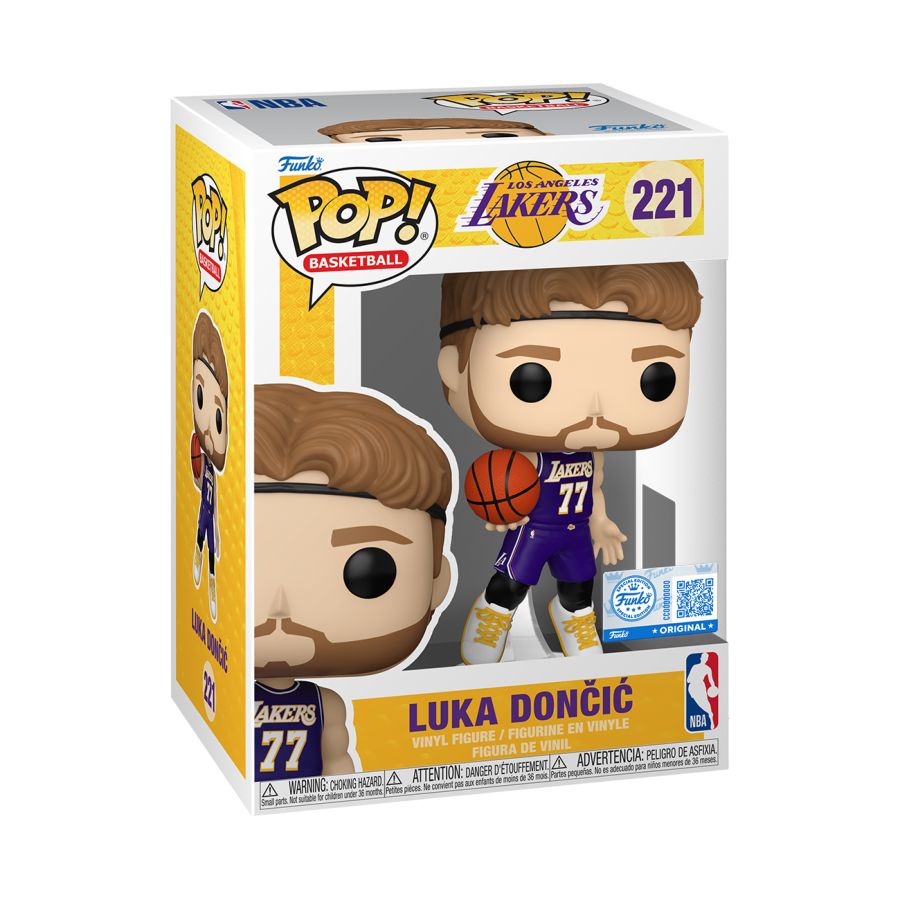 NBA: Lakers - Luka Doncic (Purple Jersey) US Exclusive Pop! Vinyl [RS]