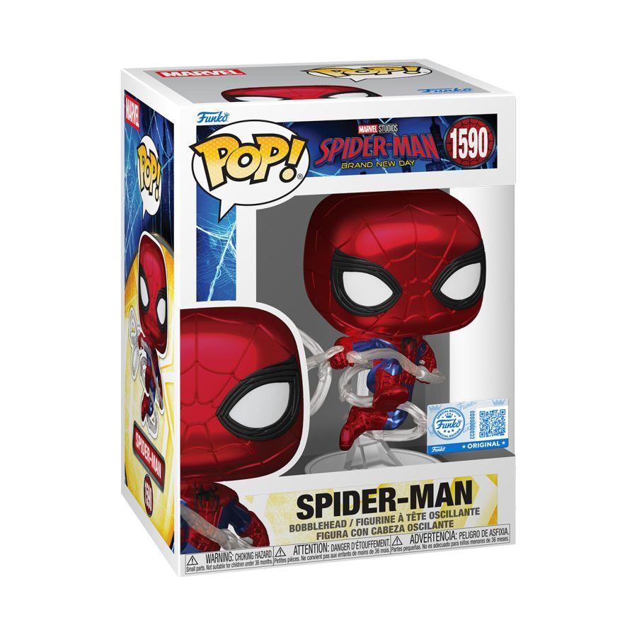 Spider-Man: Brand New Day – Spider-Man Metallic US Exclusive Pop! Vinyl [RS]