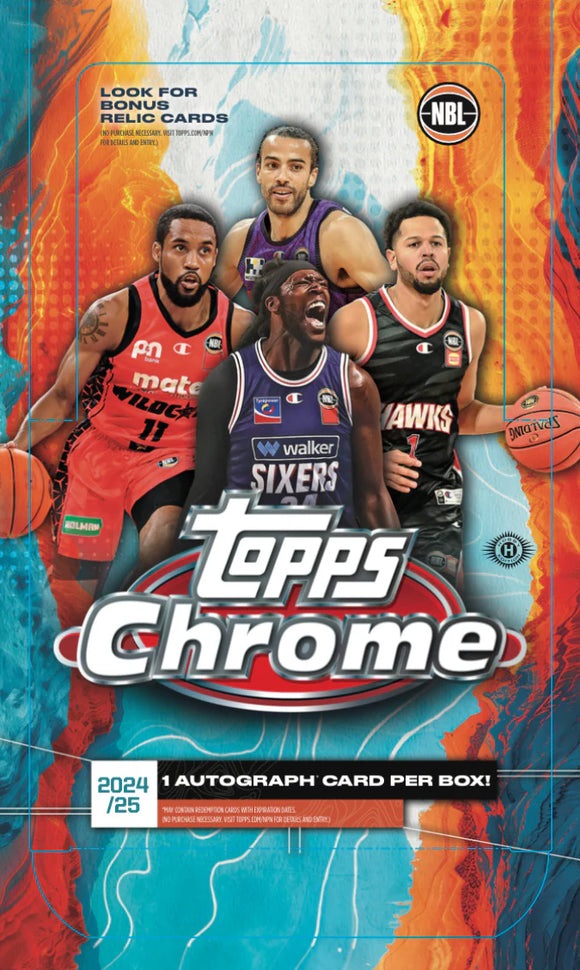 Topps Chrome NBL 2024/2025 Basketball Trading Cards - Hobby Box