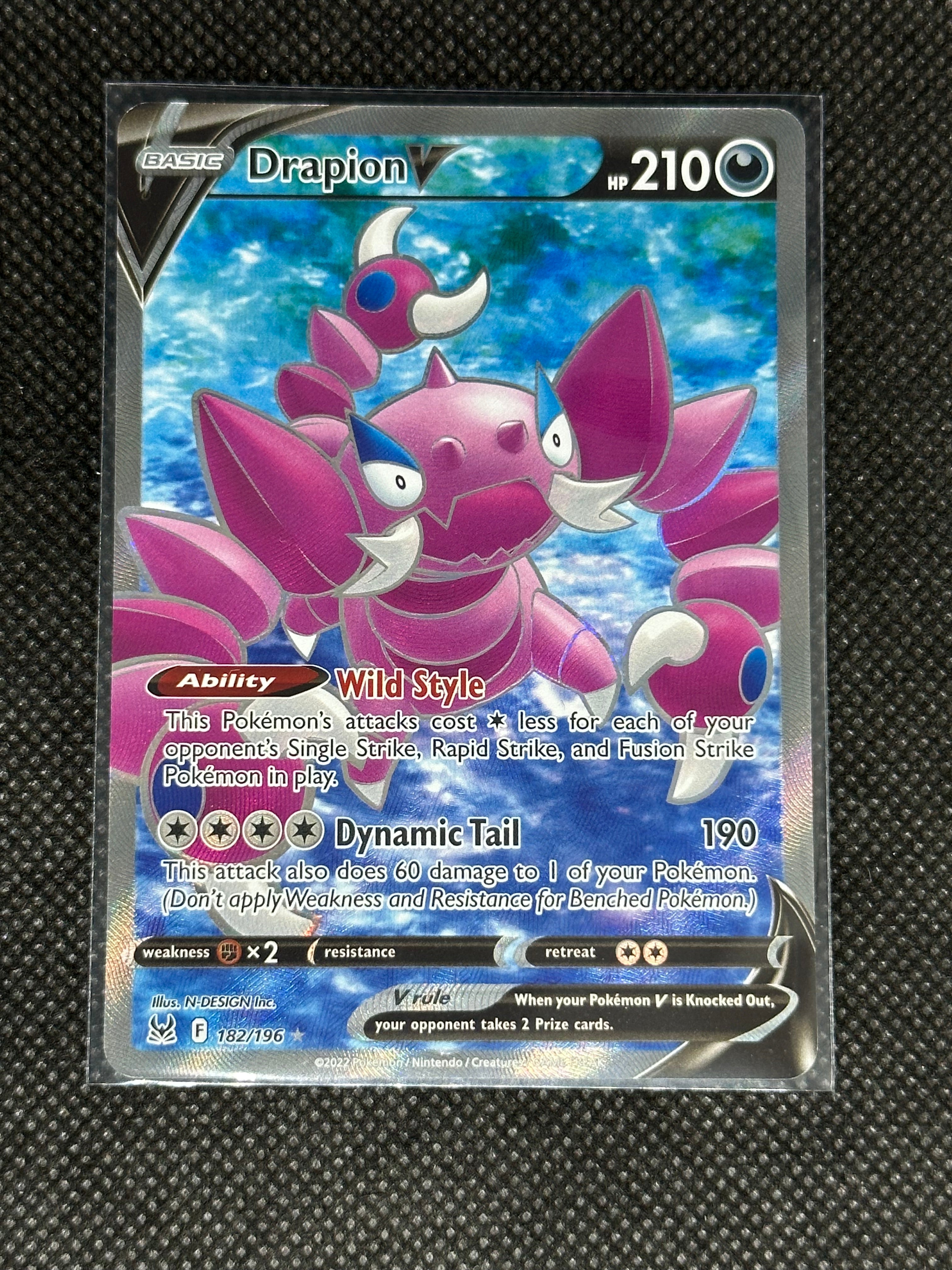 Drapion V - 182/196 - Full Art Ultra Rare