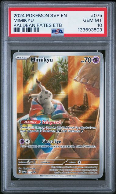 Mimikyu - SVP075 - Illustration Rare Promo PSA 10