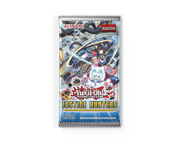 YuGiOh Justice Hunters - 7 x Card Booster Pack